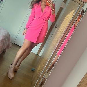 Express blazer cutout dress